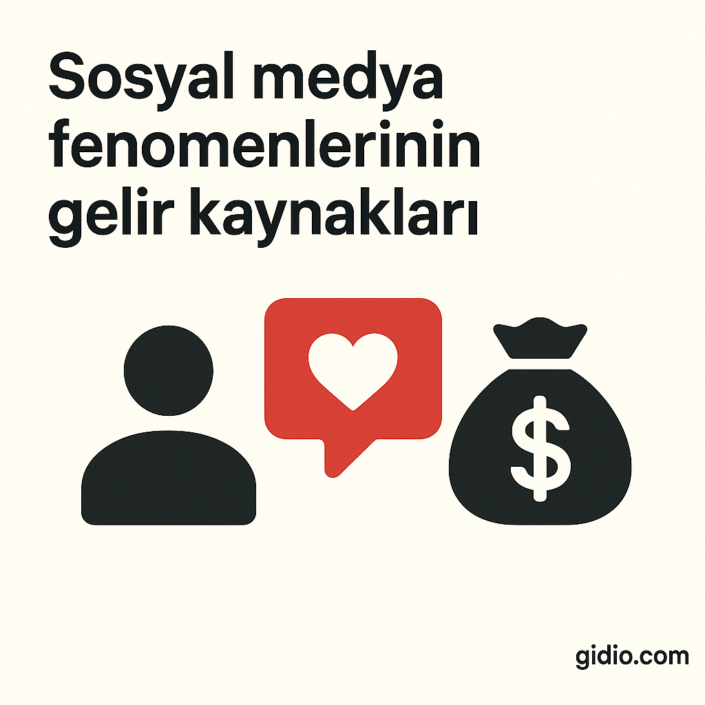Sosyal medya fenomenlerinin gelir kaynakları