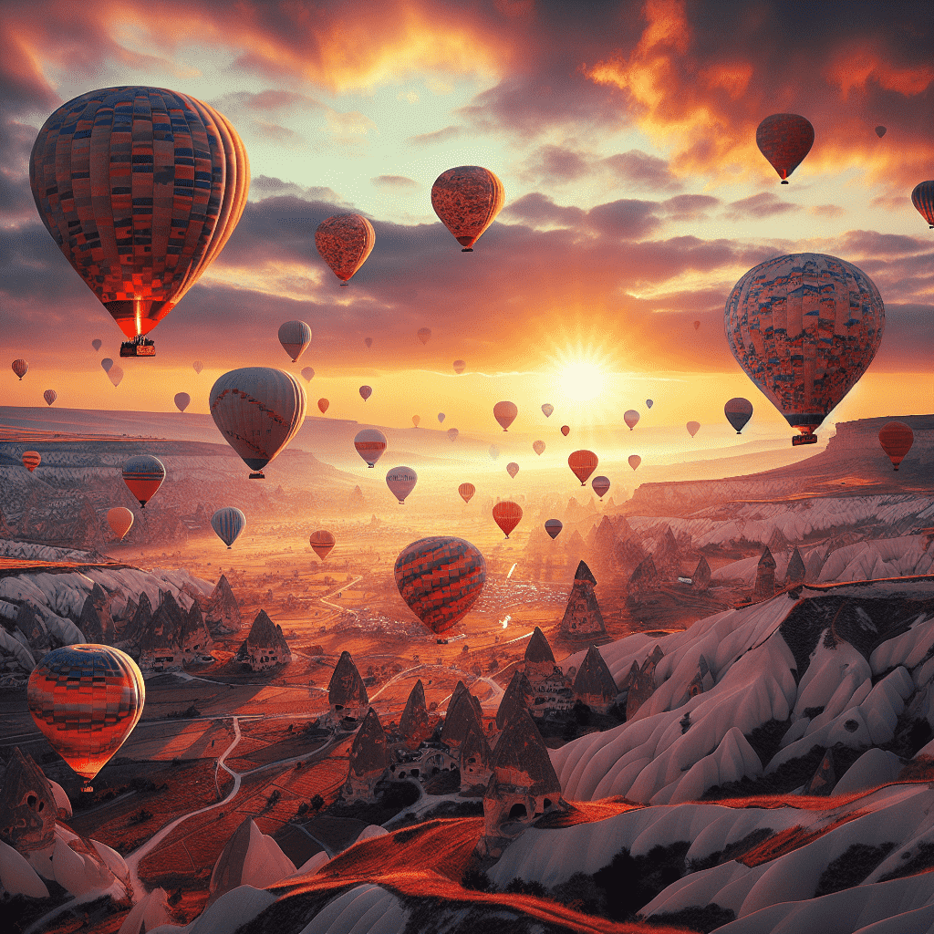 Kapadokya Balonla Gökyüzünde Gezinti<br />